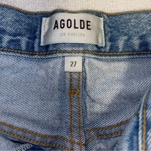 Pre-loved Agolde Riley Distressed Denim Shorts